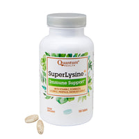 Thumbnail for Quantum Health Super Lysine+ / Advanced Formula Lysine+ Immune Support with Vitamin C, Echinacea, Licorice, Propolis, Odorless Garlic (180 Tablets), Packaging may vary