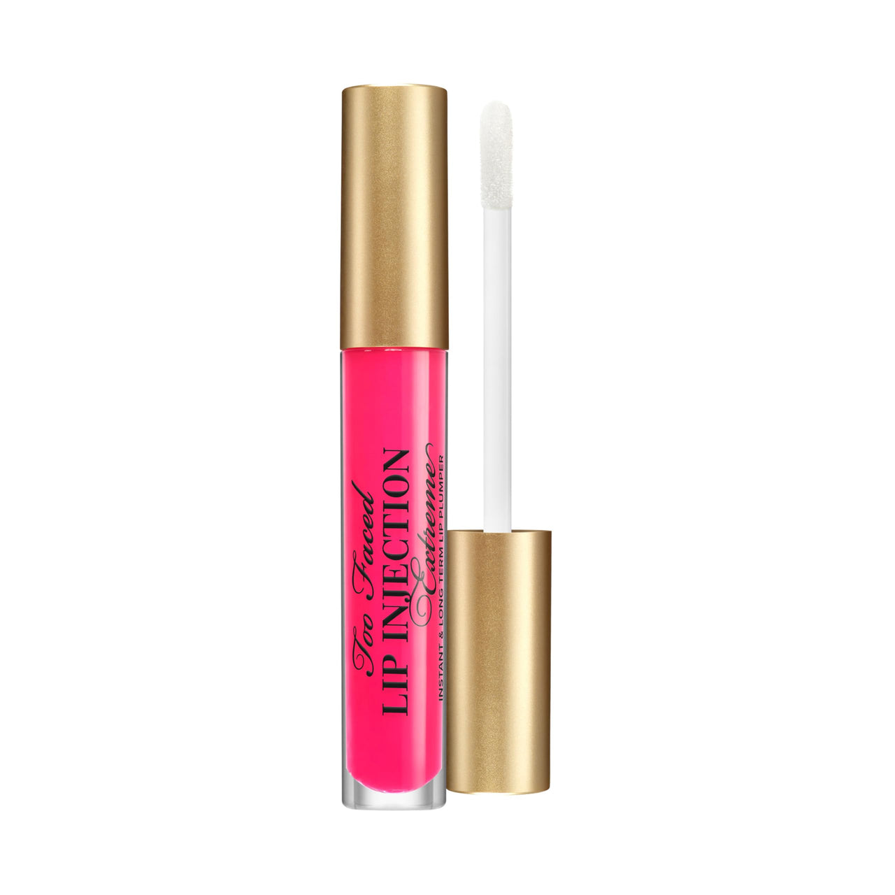 Too Faced Lip Injection Extreme Lip Plumper Gloss | Hydrating, Glossy, & Helps Volume Appear Fuller Over Time, 0.14 Fl Oz, Pink Punch