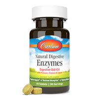 Thumbnail for Carlson - Natural Digestive Enzymes, Digestive Aid #34 with Protease, Amylase & Lipase, Digestive Support, Nutrient Absorption & Optimal Wellness, 50 Tablets