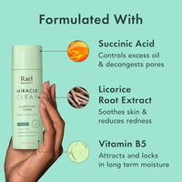 Thumbnail for Rael Toner for Face, Miracle Clear – Daily Toner with Succinic Acid, Vitamin B5, Hydration, Korean Skin Care (5.1 oz)