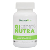 Thumbnail for NaturesPlus GI Natural Total Digestive Wellness - 90 Bi-Layered Tablets - with L-Glutamine, Probiotics, Prebiotics & Enzymes - Gluten Free - 30 Servings
