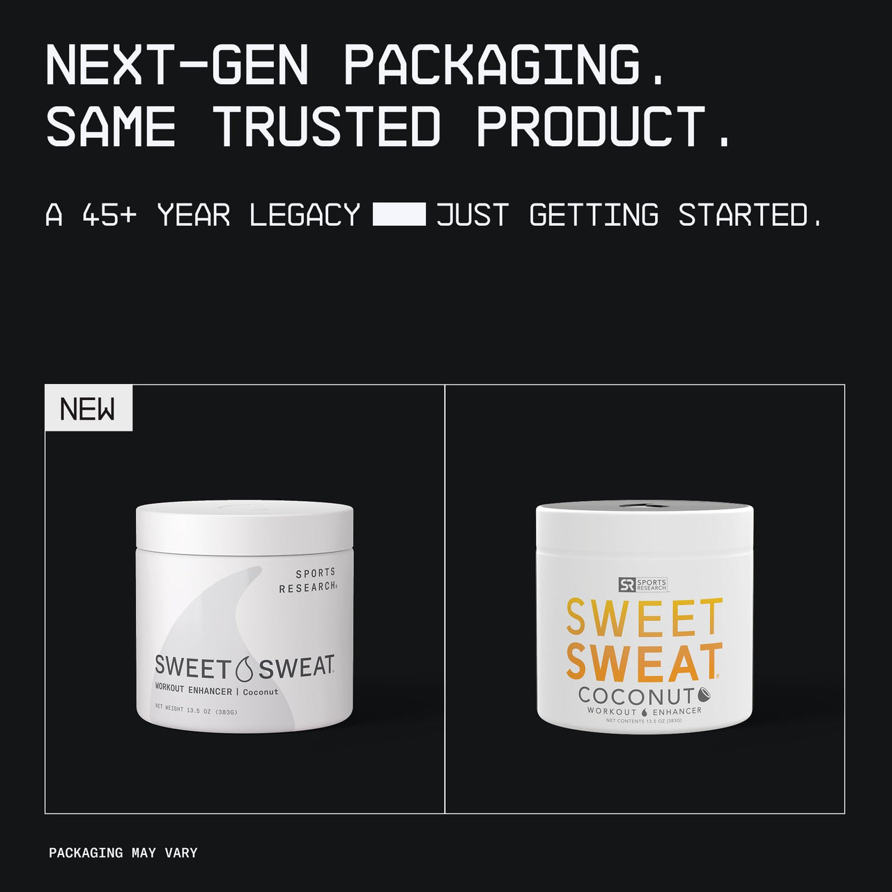 Sports Research Sweet Sweat Coconut Workout Enhancer Gel - Maximize Your Exercise & Sweat Faster - 13.5oz Jar