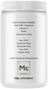Thumbnail for Codeage Multi Collagen Colostrum Powder Platinum - Hydrolyzed Grass-Fed Bovine Collagen Peptides, Grass-Fed Bovine Colostrum Supplement, Vitamin C, Biotin, Hyaluronic Acid, Lactoferrin - 13.4 Oz.