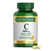 Thumbnail for Nature's Bounty Vitamin C 500mg, Supports a Healthy Immune System, Daily Vitamin Supplement, 250 Vegetarian Tablets