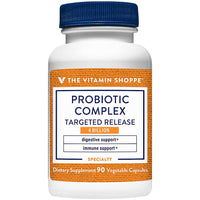 Thumbnail for The Vitamin Shoppe Probiotics 4 Billion CFU - Digestive Health, Gut Flora Balance & Immune System Support (90 Vegetable Capsules)