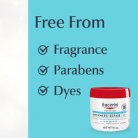 Thumbnail for Eucerin Advanced Repair Body Cream for Very Dry Skin, Fragrance Free Daily Body Moisturizer, 16 Oz Jar