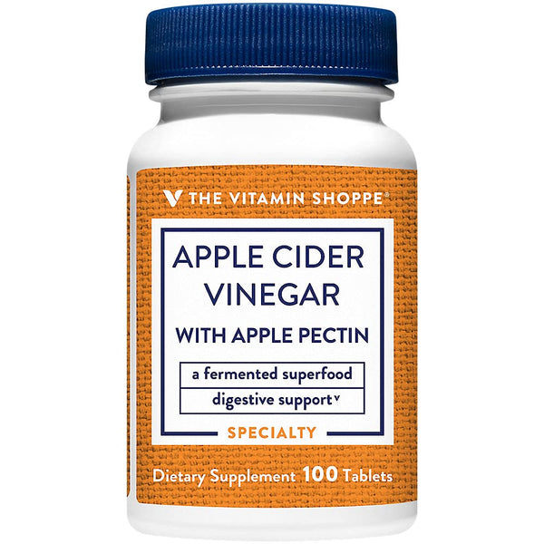 Image 1 of The Vitamin Shoppe Apple Cider Vinegar with Apple Pectin (100 Tablets)
