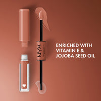 Thumbnail for NYX PROFESSIONAL MAKEUP Shine Loud, Long-Lasting Liquid Lipstick with Clear Lip Gloss - Goal Crusher (Mid-Tone Beige)
