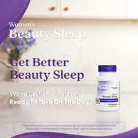 Thumbnail for Doctor's Best Womens Beauty Sleep with Magnesium, Theanine, Melatonin, Sleep & Relaxation Support, Non-GMO, Gluten Free, Soy Free, Vegan 60 Veggie Caps