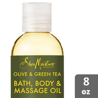Thumbnail for SheaMoisture Olive & Green Tea Bath, Body & Massage Oil 2-Pack – Avocado Oil, Anti-Aging & Ultra-Moisturizing for Dry Skin, 8 Oz Ea