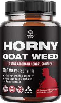 Thumbnail for Horny Goat Weed for Men - Extra Strength Male Supplement with Black Maca Root, Tongkat Ali, Saw Palmetto & Panax Ginseng Extract for Stamina & Energy - 60 Count