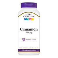 Thumbnail for 21st Century Cinnamon, 120 Vegetarian Capsules (500 mg per Capsule)