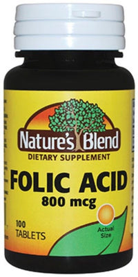 Thumbnail for Folic Acid 800 mcg 800 mcg 100 Tabs