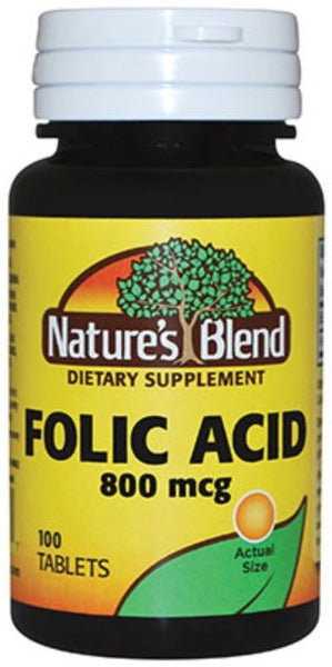 Folic Acid 800 mcg 800 mcg 100 Tabs