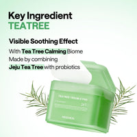 Thumbnail for MEDIHEAL Teatree Trouble Facial Toner Pads with Tea Tree & Lactobacillus - Calming & Soothing for Sensitive & Acne Prone Skin - Vegan Face Gauze, 100 Pads