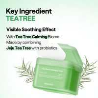 Thumbnail for MEDIHEAL Teatree Trouble Pad - Square Cotton Facial Toner Pads with Tea Tree & Lactobacillus - Soothing to Calm Sensitive & Acne Prone Skin- Vegan Face Gauze 100