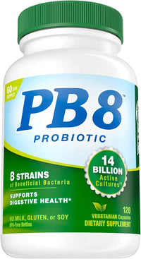 Thumbnail for Nutrition Now PB 8 ProBiotic Acidophilus Vegetarian - 120 VegCap, 2 Pack