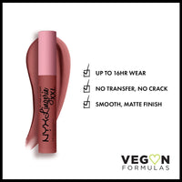 Thumbnail for NYX PROFESSIONAL MAKEUP Lip Lingerie XXL Matte Liquid Lipstick - Strip'd Down (Coral Beige)