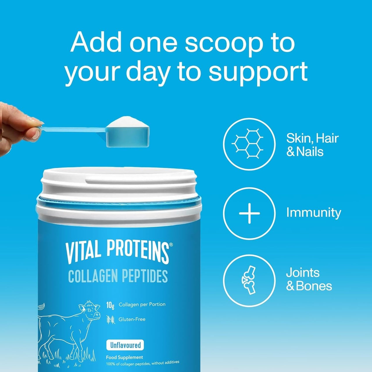 Vital Proteins, Unflavored Collagen Peptides, 20 Ounce