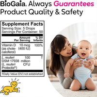 Thumbnail for BioGaia Baby Probiotic Drops with Vitamin D3