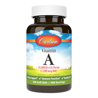 Thumbnail for Carlson - Vitamin A, 25000 IU (7500 mcg RAE) with Pectin, Vision Health, Helps Night Vision, Skin Health, 300 Softgels