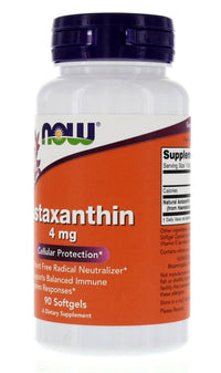 Thumbnail for NOW Foods Astaxanthin 4mg 90 Softgels (Cellular Protection) (Pack of 2)