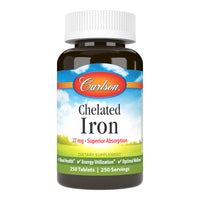 Thumbnail for Carlson Labs Chelated Iron 27mg, 250 Tablets