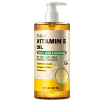 Thumbnail for Yoken Vitamin E Oil 8 Fl Oz Organic Vitamin E oil for Skin Vitamine oils for Scars Hair,Face,Nail,Scalp Perfect Bath and Body Oil Cold Pressed Hexane Free Non-GMO Gluten Free Formula
