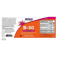 Thumbnail for Now Foods, B-50, 250 Veg Capsules (pack of 2)
