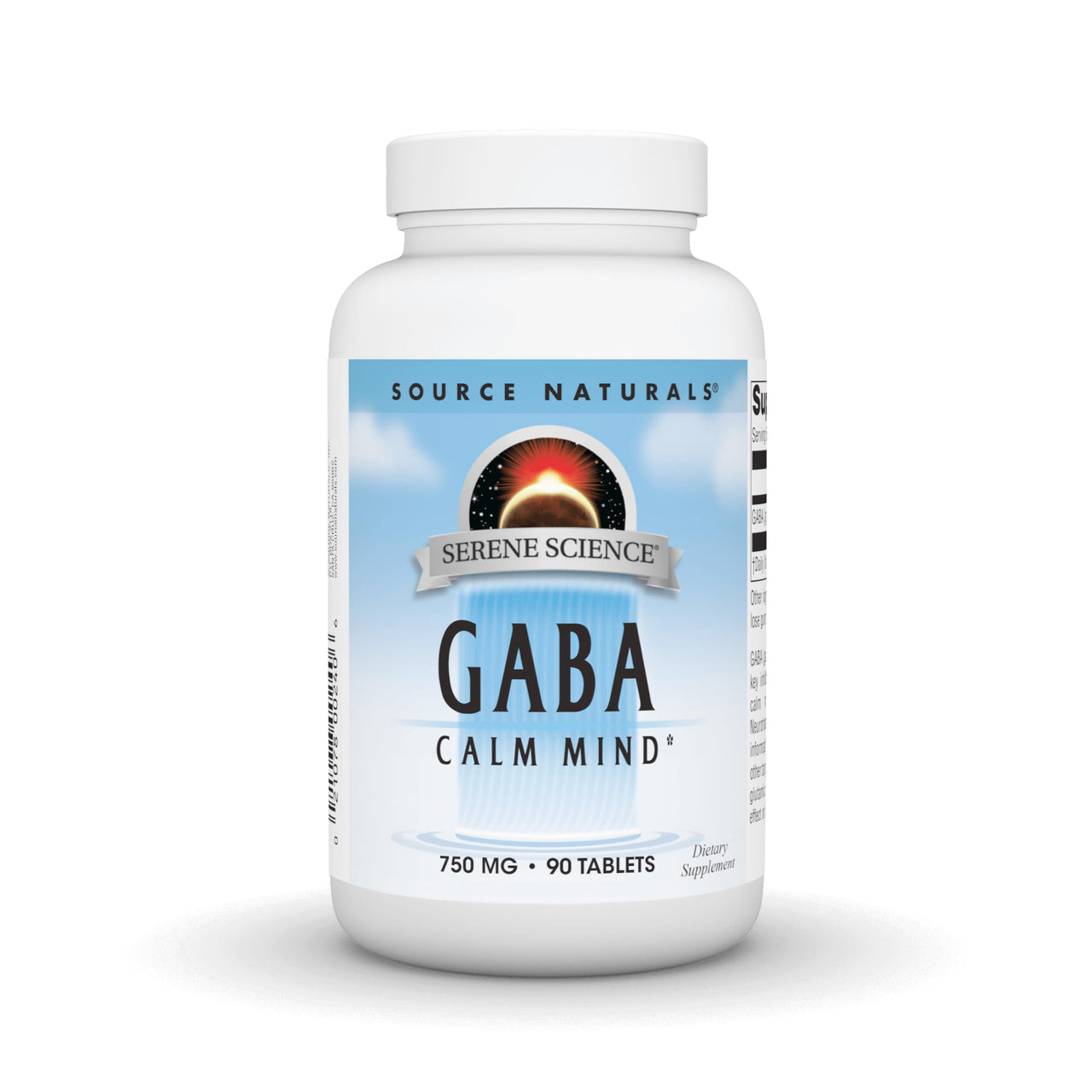 Source Naturals Serene Science GABA, for a Calm Mind* - 750mg, 90 Tablets