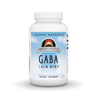 Thumbnail for Source Naturals Serene Science GABA, for a Calm Mind* - 750mg, 90 Tablets