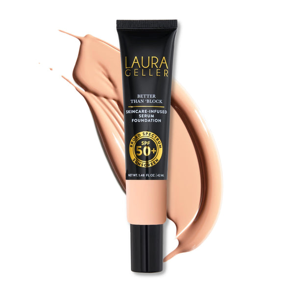 LAURA GELLER NEW YORK Better Than â€˜Block Skincare-Infused Serum Foundation with Broad Spectrum SPF 50+, Fair