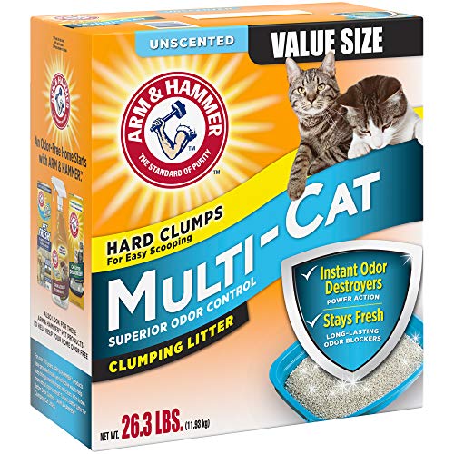Arm & Hammer Multi-Cat Clumping Litter Unscented, 26.3lb