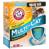 Thumbnail for Arm & Hammer Multi-Cat Clumping Litter Unscented, 26.3lb