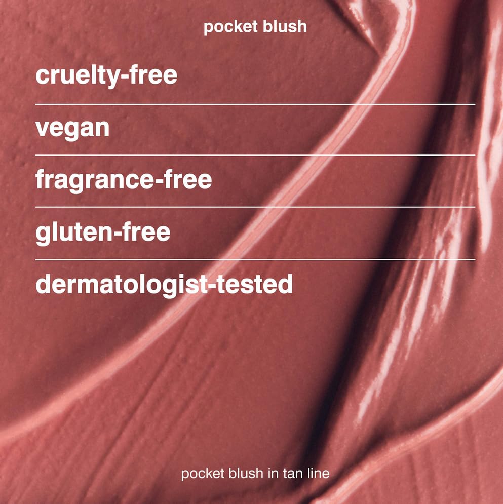 Rhode Pocket Blush, Buildable Hydrating Cream Blush, Tan Line - Pinky Tan
