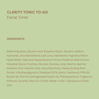 Thumbnail for Pixi Clarity Tonic to-Go, Exfoliating & Clarifying g Pads, Infused with Salicylic Acid for Clearer Skin, Alcohol-Free Daily Purifying Toner On The Go, 60 Pads