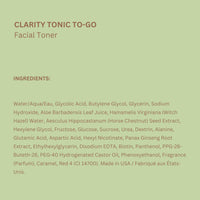 Thumbnail for Pixi Clarity Tonic to-Go, Exfoliating & Clarifying g Pads, Infused with Salicylic Acid for Clearer Skin, Alcohol-Free Daily Purifying Toner On The Go, 60 Pads
