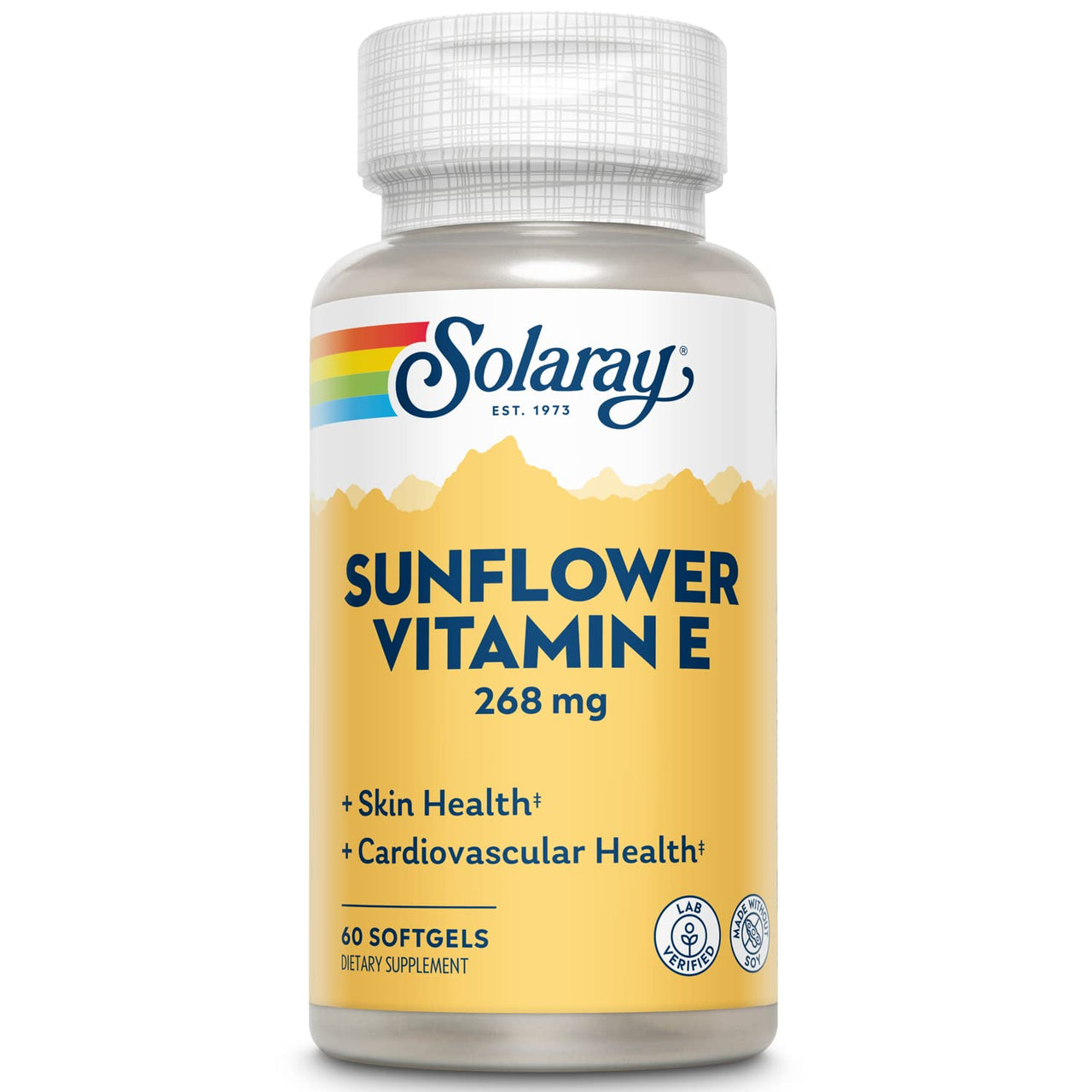 SOLARAY Super Bio E Sunflower, Softgel (Btl-Plastic) 400IU | 60ct