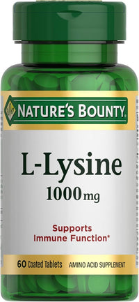 Thumbnail for Nature's Bounty L-Lysine, 1000mg, 60 Tablets