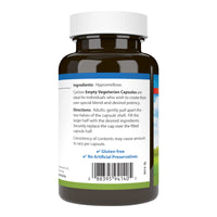 Thumbnail for Carlson - Empty Vegetarian #1 Medium-Small Capsules, Easy to Separate & Fill, with Screw Cap Bottle, 200 Capsules