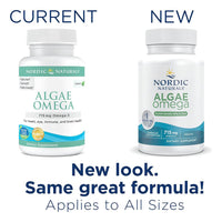 Thumbnail for Nordic Naturals Algae Omega - 60 Soft Gels - 715 mg Omega-3 - Certified Vegan Algae Oil - Plant-Based EPA & DHA - Heart, Eye, Immune & Brain Health - Non-GMO - 30 Servings