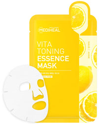 Thumbnail for Mediheal Vita Toning Essence Mask, Revitalizing & Balancing Facial Sheet Mask for Dull Skin, Vita Complex and Niacinamide, Eco-Friendly & Hypoallergenic Cellulose Sheet 15 Sheet