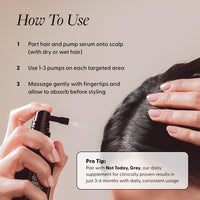 Thumbnail for Arey To The Root Hair Serum for Women & Men | Slows Grey Hair Growth & Preserves Pigment in 3–6 Months | Anti Grey Scalp Serum for Healthier, Fuller-Looking Hair | Vegan & Oil-Free Formula (1 Month)