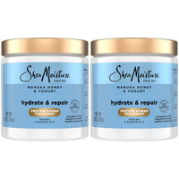 Thumbnail for Shea Moisture Hair Mask 2-Pack, Manuka Honey & Yogurt Hydrate & Repair Protein Power Treatment, Deep Conditioner for Dry, Damaged Hair, 8 Oz Ea