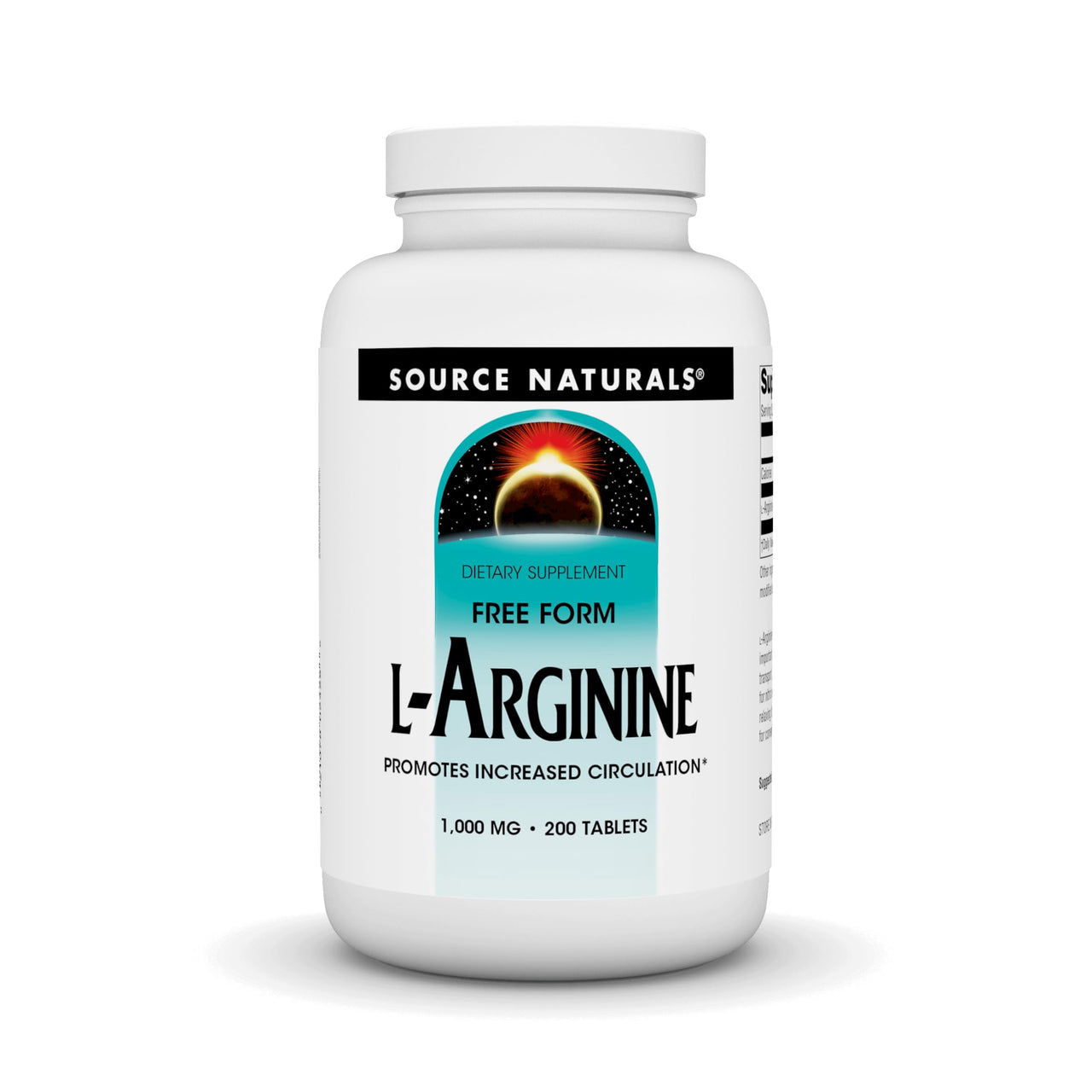 Source Naturals L-Arginine Free Form* - 1000 mg, 200 Tablets