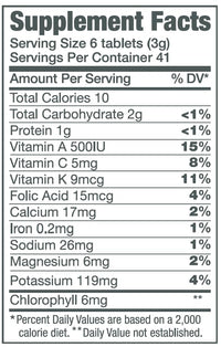 Thumbnail for Green Foods Original Green Magma Barley Grass Nutritional Supplement, 250 Tablets (500mg Ea) Certified Organic