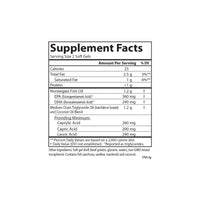 Thumbnail for Carlson - MCT & Omega-3, Coconut Oil, Caprylic & Capric Acids, EPA & DHA, Energy Production, Fat Metabolism & Brain Health, 120+30 Softgels