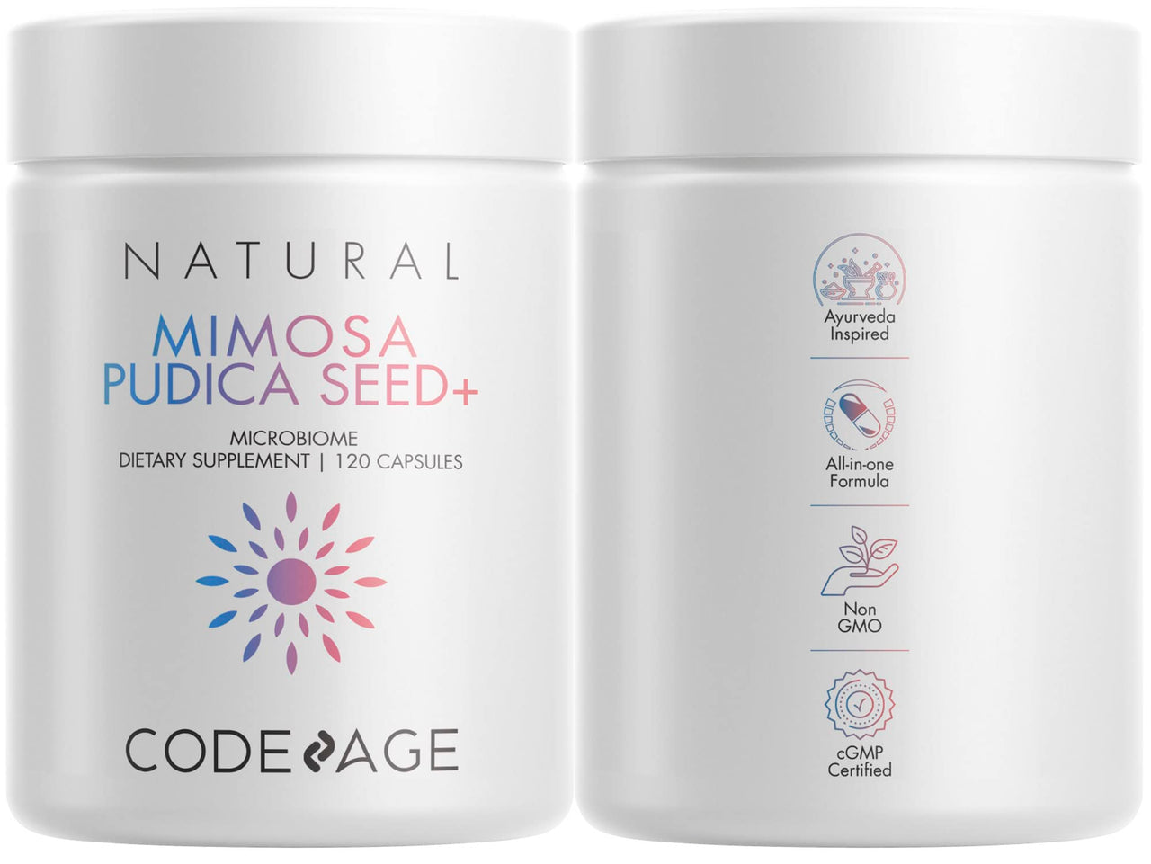 Codeage Organic Mimosa Pudica Seed Capsules - Mimosa Pudica Seeds Supplement - Black Walnut, Cloves, Vidanga, Neem, BioPerine - All in One - Sensitive Plant Pills - Non-GMO & Vegan - 2 Pack