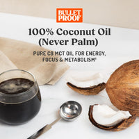 Thumbnail for Bulletproof Brain Octane C8 MCT Oil, 16 oz – 100% Pure Coconut Oil, Triple-Distilled Keto Energy Supplement for Coffee & Smoothies, Unflavored, No Additives or Fillers, Non-GMO