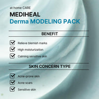 Thumbnail for Mediheal Derma Modeling Pack (Madecassoside) - Relieving Blemish Marks For Clear Skin - Easy DIY Home Spa Kits, Hydrating Icy Jelly Mask For Skin Refreshment